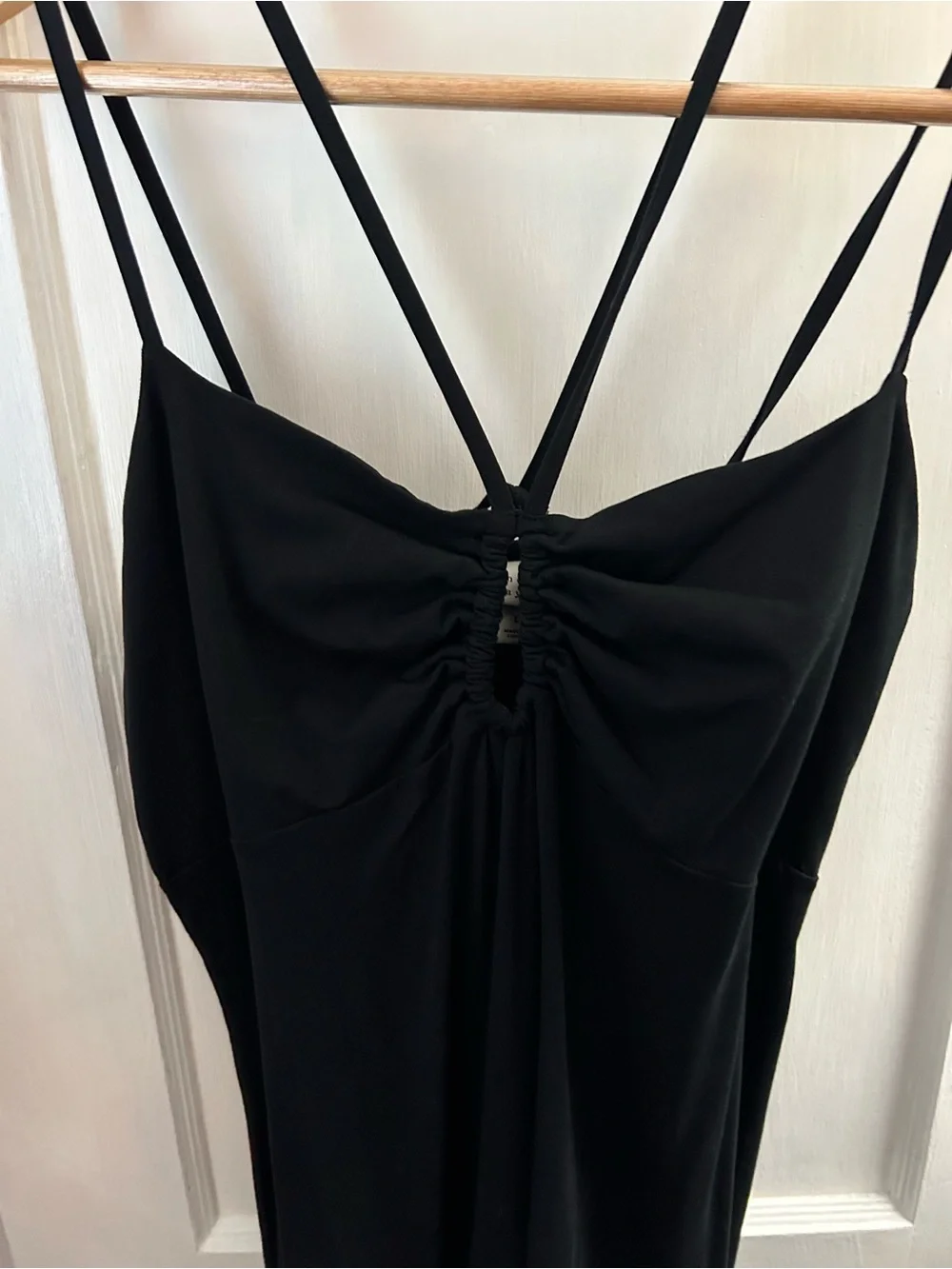 Black Strappy Midi Dress
